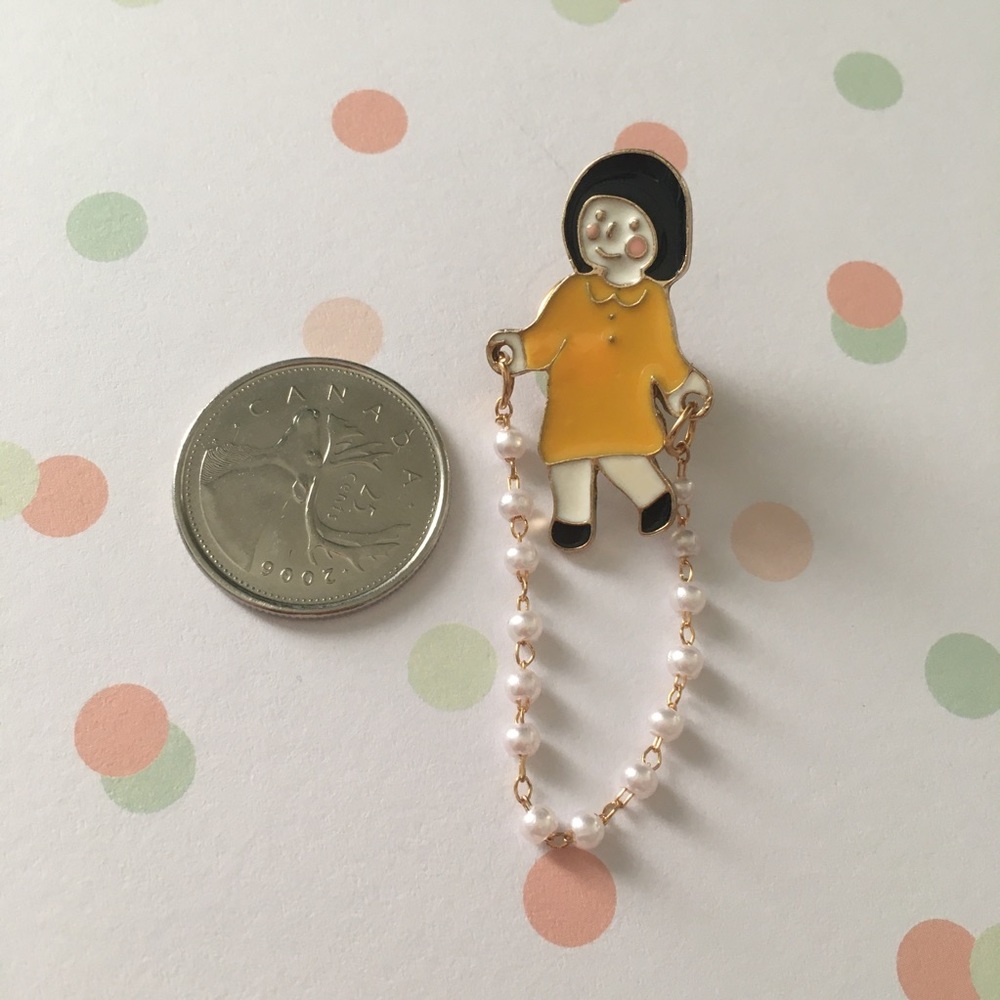 Skipping Girl 👧🏻 Enamel pin (As Is)